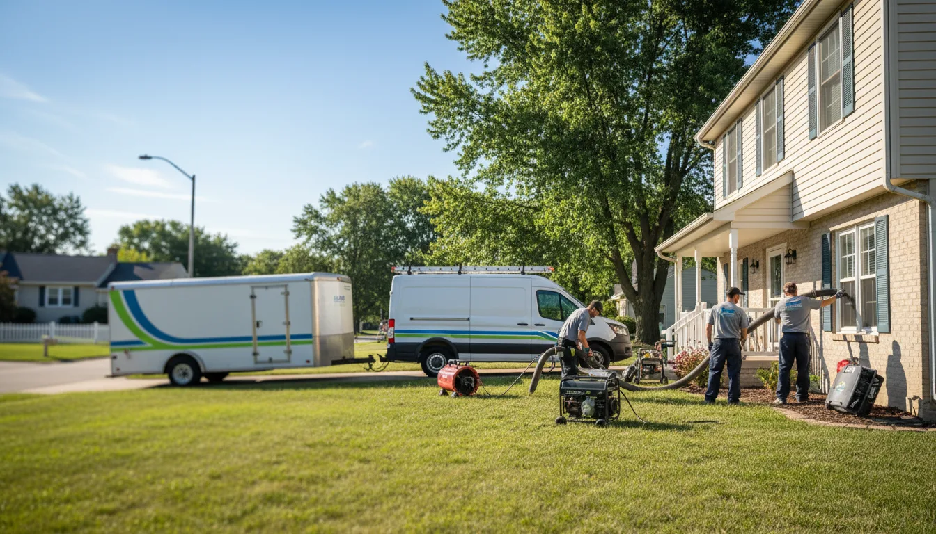 Flooded Basement Restoration And Cleanup With Repair in Freeburg, IL near me